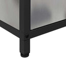 vidaXL Konyhai tárolószekrény polcokkal Ezüst Rozsdamentes acél