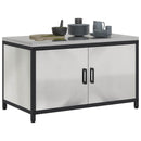 vidaXL Konyhai Tárolás HATTEM Ezüst 90 x 50 x 53 cm Acél