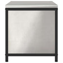 vidaXL Konyhai tárolószekrény polcokkal Ezüst Rozsdamentes acél