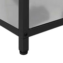 vidaXL Konyhai tárolószekrény polcokkal ajtóval Ezüst Horganyzott acél