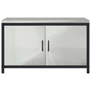 vidaXL Konyhai tárolószekrény polcokkal ajtóval Ezüst Horganyzott acél