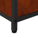 vidaXL Konyhai Tárolás polcokkal ajtóval Rozsdás 90 x 50 x 53 cm Acél