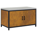 vidaXL Konyhai tárolószekrény polcokkal ajtóval Rozsdás Viharvert acél