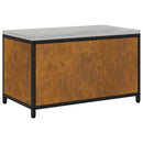 vidaXL Konyhai tárolószekrény polcokkal ajtóval Rozsdás Viharvert acél