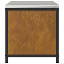 vidaXL Konyhai tárolószekrény polcokkal ajtóval Rozsdás Viharvert acél