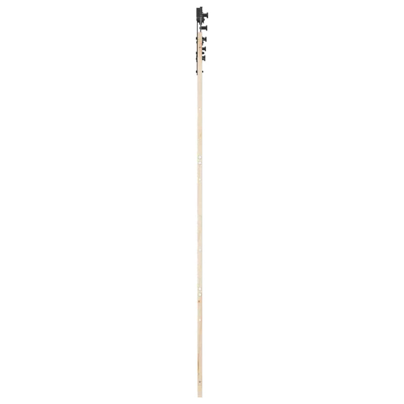 vidaXL Csúszó ajtó Barna 100 x 208 cm Tömör fenyőfa