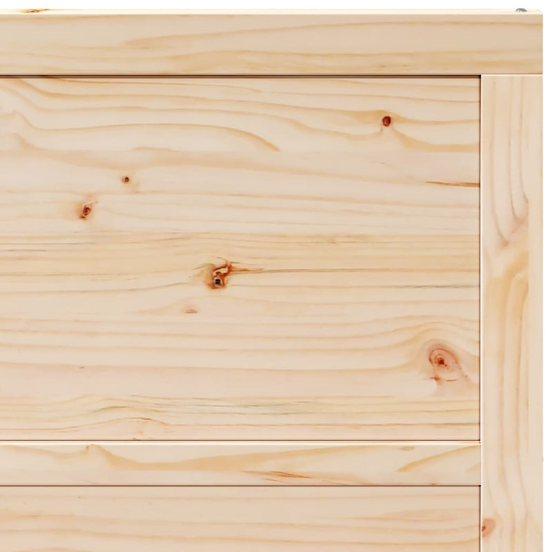 vidaXL Csúszó ajtó Barna 90 x 208 cm Tömör fenyőfa