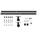 vidaXL Csúszó ajtó Barna 80 x 208 cm Tömör fenyőfa