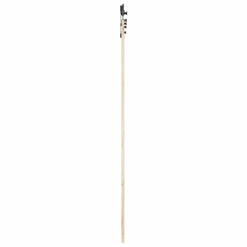 vidaXL Csúszó ajtó Barna 80 x 208 cm Tömör fenyőfa
