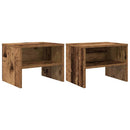 vidaXL Éjjeliszekrény 2 pcs Régi fa 40 x 40 x 30 cm Faanyag