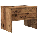 vidaXL Éjjeliszekrény 2 pcs Régi fa 40 x 40 x 30 cm Faanyag