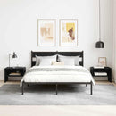 vidaXL Éjjeliszekrény 2 pcs Musta tammi 40 x 40 x 30 cm Faanyag