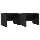 vidaXL Éjjeliszekrény 2 pcs Musta tammi 40 x 40 x 30 cm Faanyag