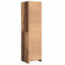 vidaXL Ruhásszekrény polcokkal Öreg fa 50 x 50 x 200 cm Faanyag