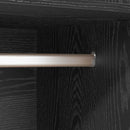 vidaXL Ruhásszekrény polcokkal tárolóval Musta tammi Faanyag