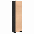 vidaXL Ruhásszekrény polcokkal Fekete tölgy 50 x 50 x 200 cm Faanyag