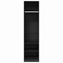vidaXL Ruhásszekrény polcokkal Fekete tölgy 50 x 50 x 200 cm Faanyag
