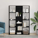 vidaXL Szobaelválasztó polcokkal Musta tammi 100 x 24 x 140 cm Faanyag