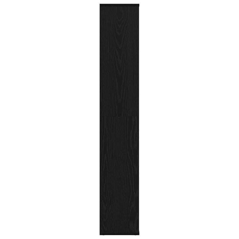vidaXL Szobaelválasztó polcokkal Musta tammi 100 x 24 x 140 cm Faanyag