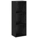 vidaXL Könyvespolc Fekete tölgy 40 x 30 x 114 cm Faanyag