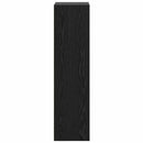 vidaXL Könyvespolc Fekete tölgy 40 x 30 x 114 cm Faanyag