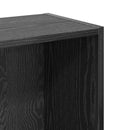 vidaXL Könyvespolc Fekete tölgy 80 x 24 x 76 cm Faanyag