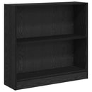 vidaXL Könyvespolc Fekete tölgy 80 x 24 x 76 cm Faanyag