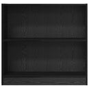 vidaXL Könyvespolc Fekete tölgy 80 x 24 x 76 cm Faanyag