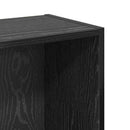 vidaXL Könyvespolc Fekete tölgy 80 x 24 x 109 cm Faanyag