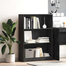 vidaXL Könyvespolc Fekete tölgy 80 x 24 x 109 cm Faanyag
