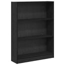 vidaXL Könyvespolc Fekete tölgy 80 x 24 x 109 cm Faanyag