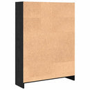 vidaXL Könyvespolc Fekete tölgy 80 x 24 x 109 cm Faanyag