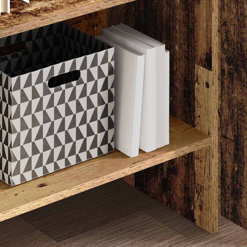 vidaXL Könyvespolc Régi fa 60 x 35 x 180 cm Faanyag