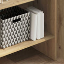 vidaXL Könyvespolc kézműves tölgy 60 x 35 x 180 cm Faanyag