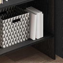 vidaXL Könyvespolc Musta tammi 60 x 35 x 180 cm Faanyag