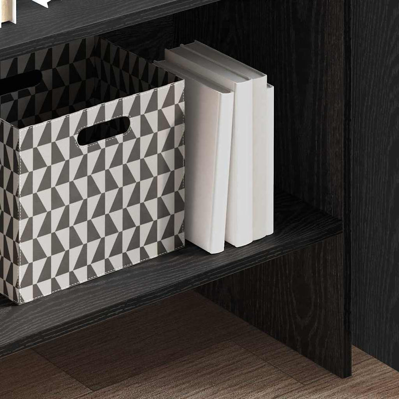 vidaXL Könyvespolc Musta tammi 60 x 35 x 180 cm Faanyag