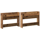vidaXL Cipőszekrény polcokkal 2 pcs Régi fa 80 x 18 x 60 cm Faanyag