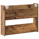 vidaXL Cipőszekrény polcokkal 2 pcs Régi fa 80 x 18 x 60 cm Faanyag