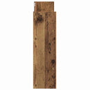 vidaXL Cipőszekrény polcokkal 2 pcs Régi fa 80 x 18 x 60 cm Faanyag