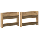 vidaXL Cipőszekrény 2 pcs Artisan tölgy 81 x 18 x 60 cm Faanyag