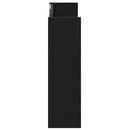 vidaXL Cipőszekrény polcokkal Fekete tölgy 85 x 18 x 90 cm Faanyag