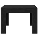 vidaXL Dohányzóasztal Fekete tölgy 50 x 50 x 35 cm Faanyag