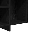 vidaXL Széf Fekete tölgy 120 x 30 x 75 cm Faanyag