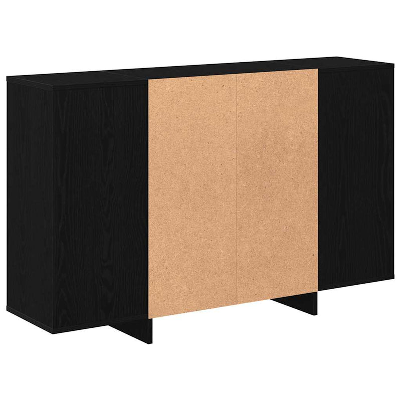vidaXL Széf Musta tammi 120 x 30 x 75 cm Faanyag