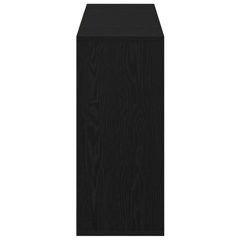 vidaXL Széf Musta tammi 120 x 30 x 75 cm Faanyag
