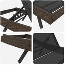 vidaXL Napágyak 3 pcs Barna 40 x 40 x 40.5 cm polirattan