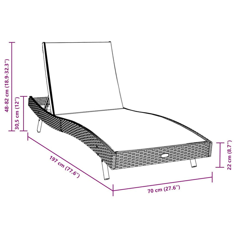 vidaXL Napágyak 3 pcs Barna 40 x 40 x 40.5 cm polirattan