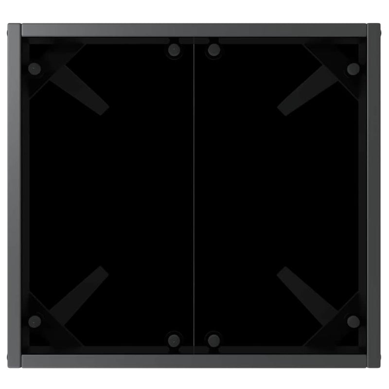 vidaXL Napágyak 3 pcs Fekete és Fehér 40 x 40 x 40.5 cm polirattan