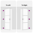 vidaXL Belső Ajtó Fekete 93 x 201.5 cm Edzett üveg és Alumínium