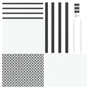 vidaXL Belső Ajtó Fekete 102.5 x 201.5 cm Edzett üveg és Alumínium